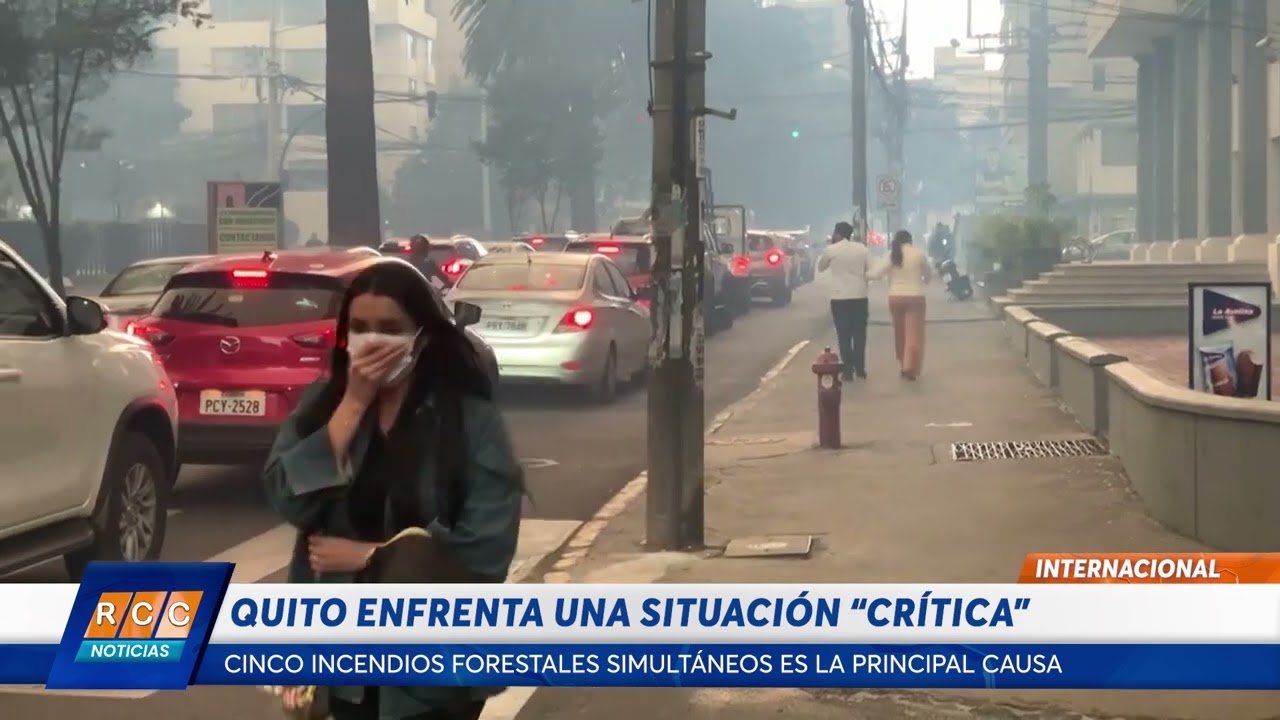 Video: Quito enfrenta una situación “crítica” a causa de cinco incendios forestales simultáneos