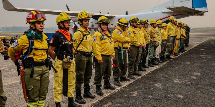 Gobierno moviliza Fuerzas Armadas y bomberos para combatir incendios en el Chaco Gobierno moviliza Fuerzas Armadas y bomberos para combatir incendios en el Chaco