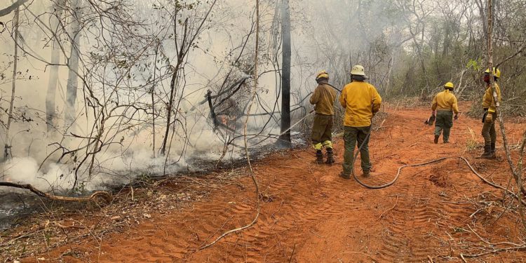 Continúa la lucha contra los incendios en zona Chovoreca