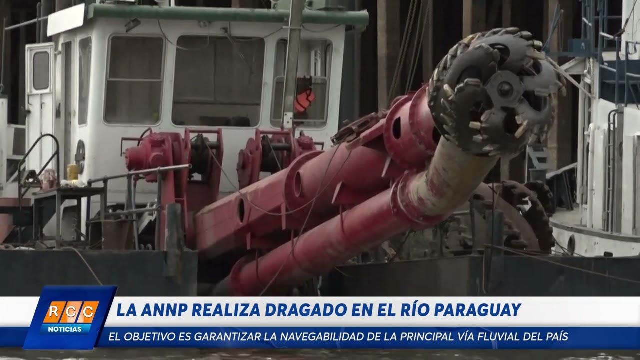 Video: Labores de dragado en el Río Paraguay busca mejorar navegación durante la bajante histórica