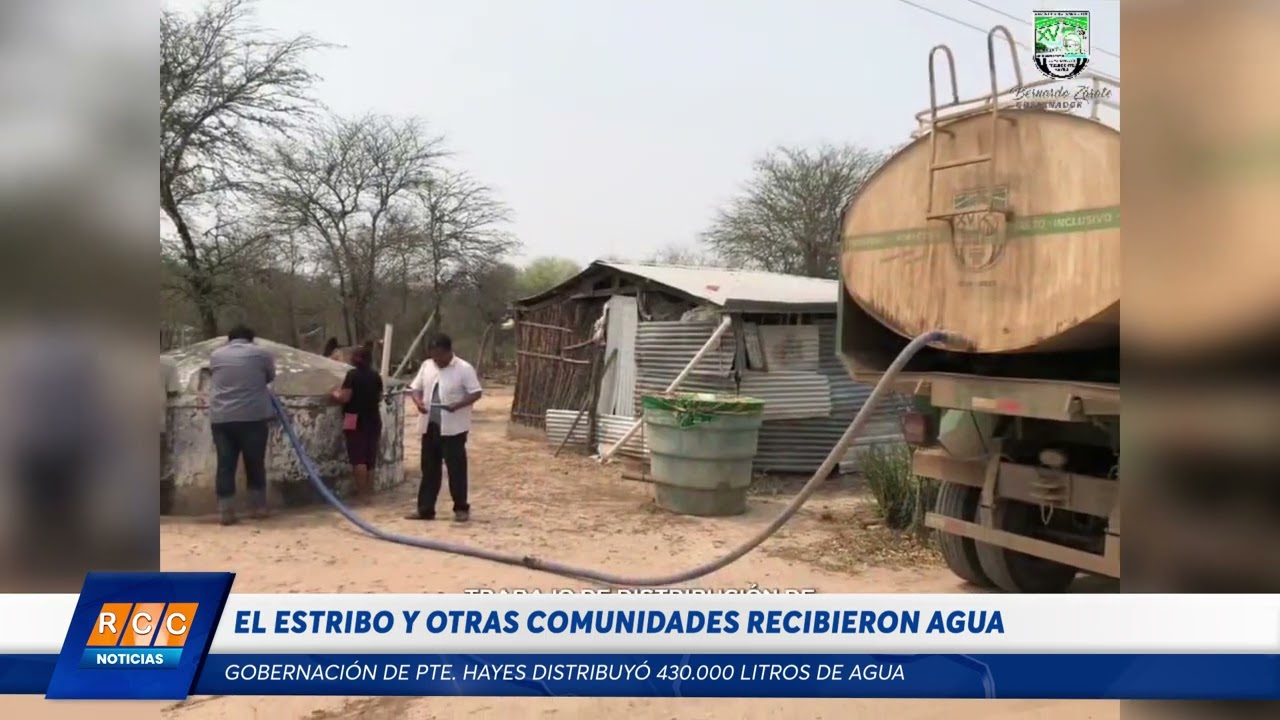 Video: El Estribo y otras comunidades de Tte. Irala Fernández recibieron 430.000 litros de agua