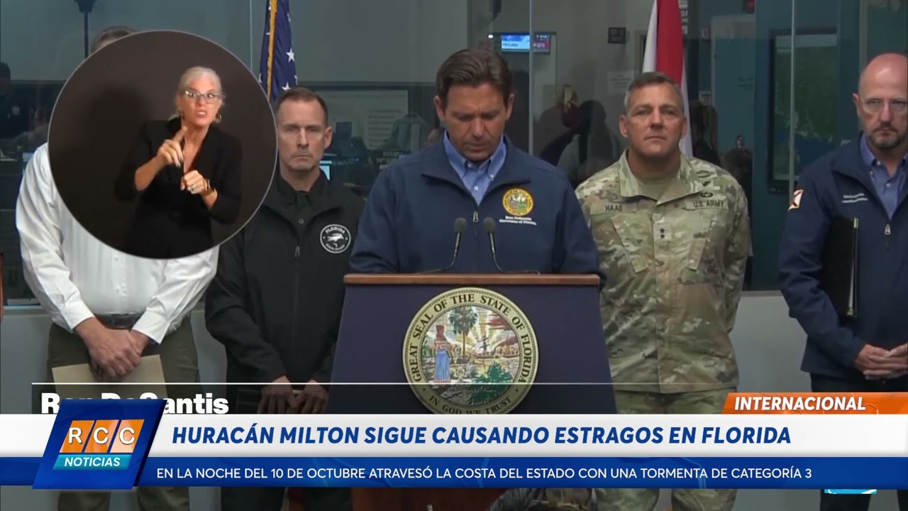 Video: La fuerza del huracán Milton sigue causando estragos en Florida