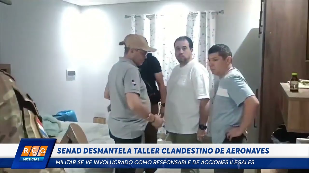 Video: Senad desmantela taller clandestino de aeronaves en lujosa vivienda de Luque