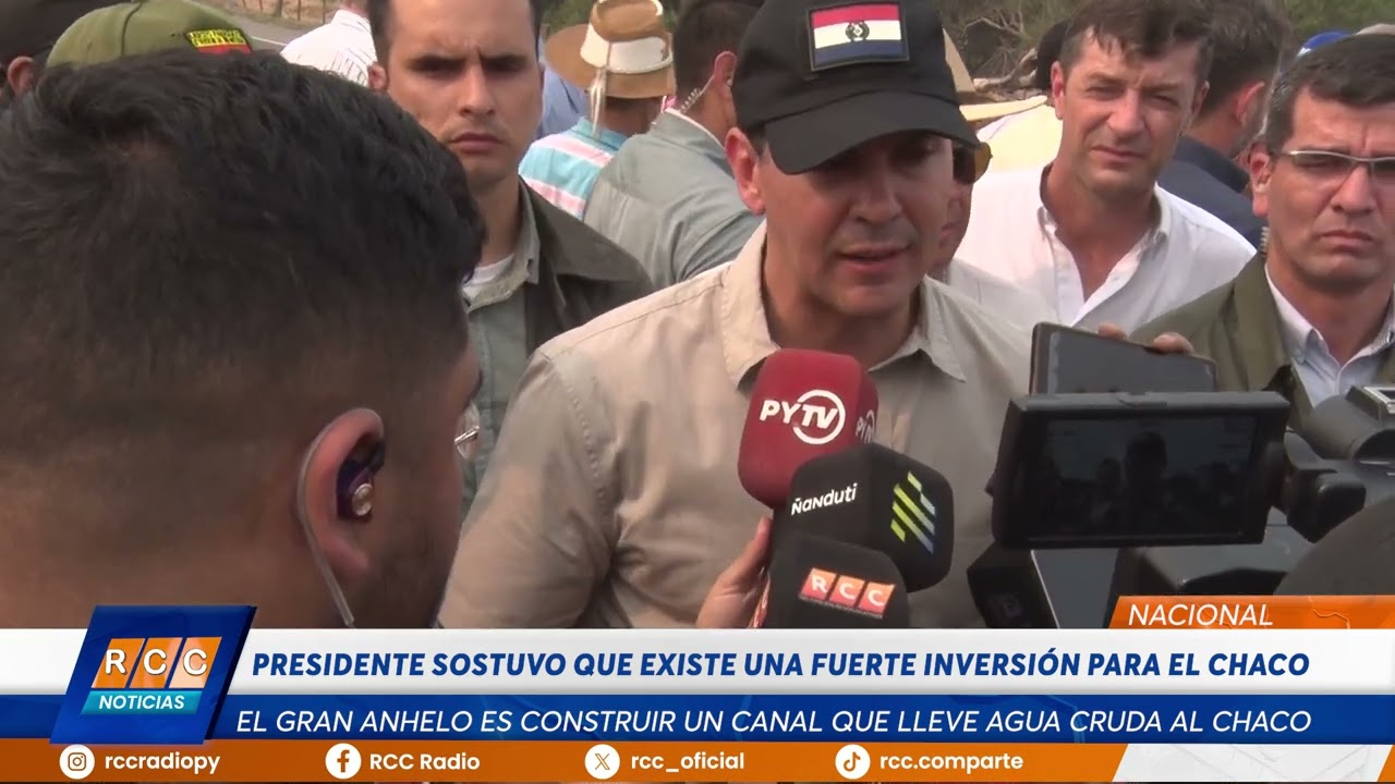 Video: Presidente: “El anhelo que queremos es la construcción de un canal que lleve agua cruda al Chaco”