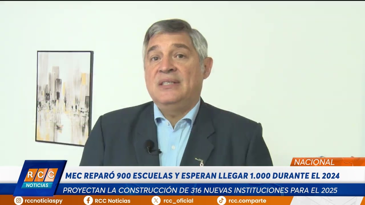 Video: MEC reparó 900 escuelas y proyectan la construcción de 316 nuevas instituciones
