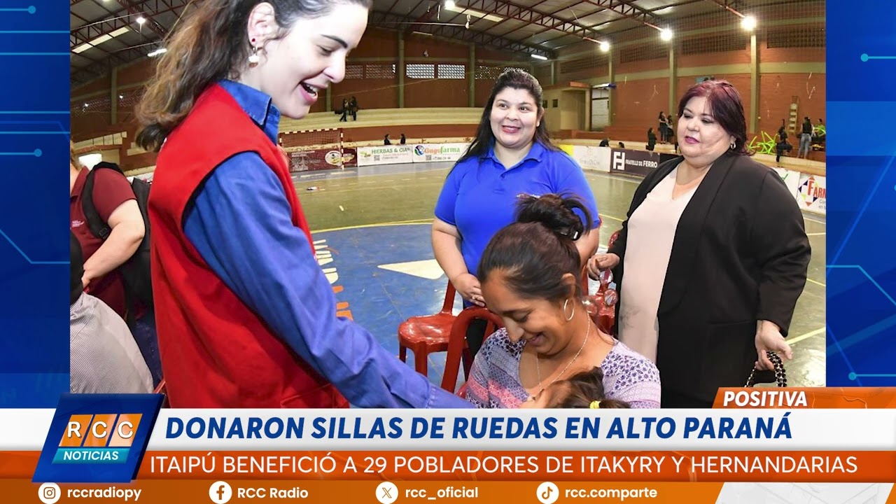 Video: Pobladores vulnerables de Alto Paraná recibieron sillas de ruedas adquiridas por ITAIPU