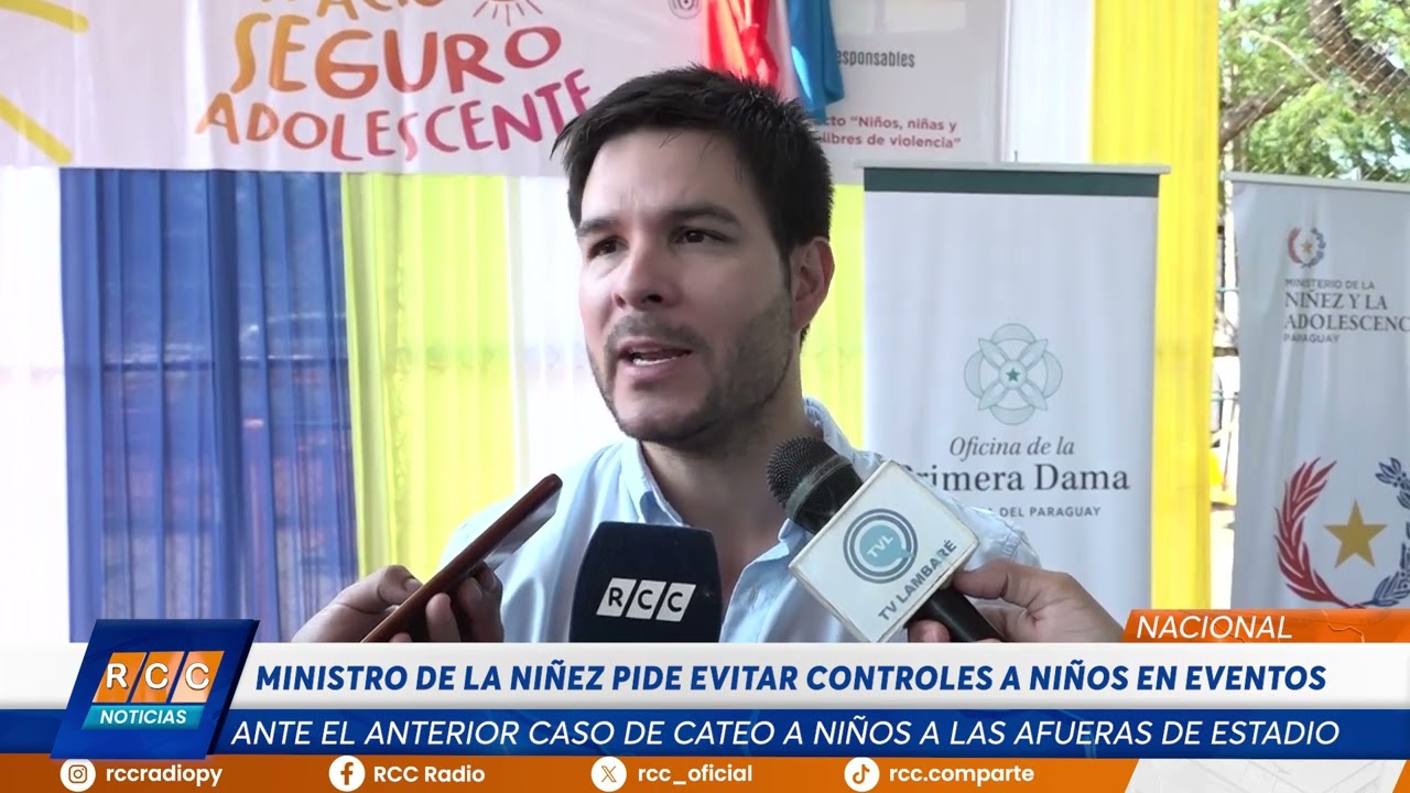 Video: Ministro de la Niñez pide evitar controles excesivos a niños en eventos deportivos