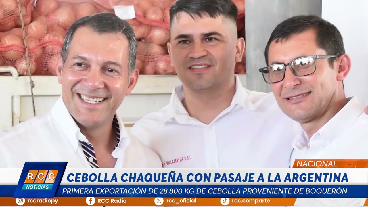 Video: Celebran primera exportación de cebolla del Chaco a la Argentina