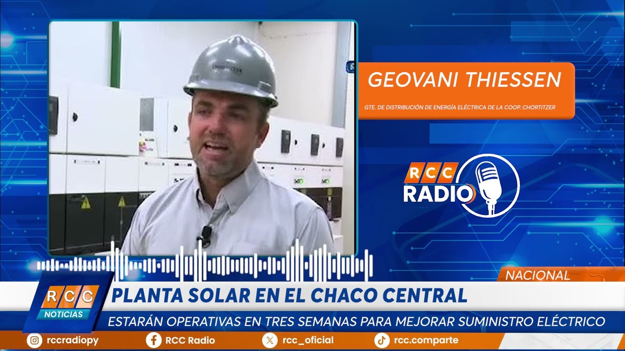 Video: Planta Solar en el Chaco Central activas en tres semanas para mejorar suministro eléctrico