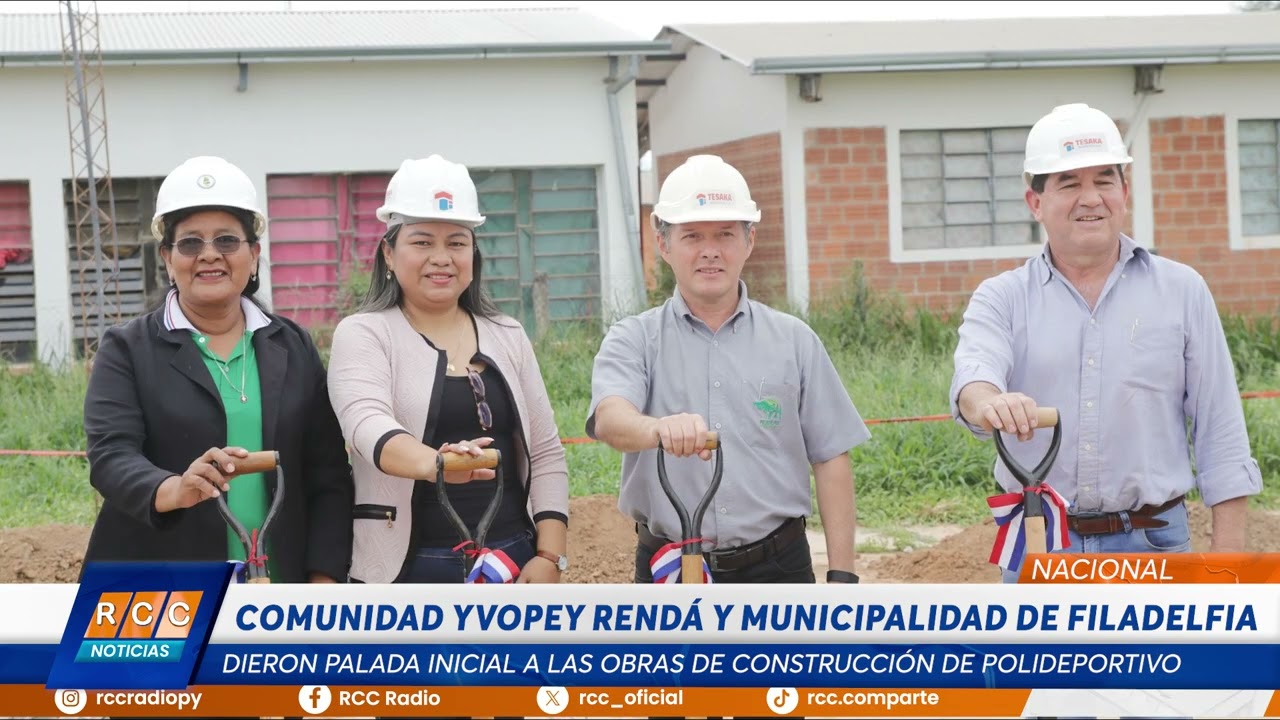 Video: Dieron palada inicial a la construcción de un polideportivo en la comunidad indígena Yvopey Rendá