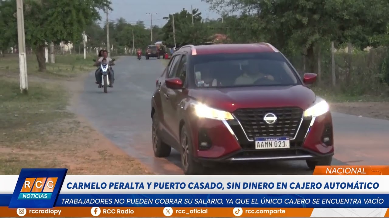 Video: Carmelo Peralta y Puerto Casado, sin dinero en cajero automático
