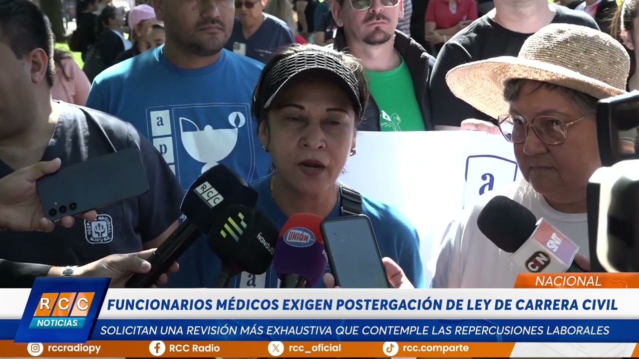 Video: Médicos se movilizan contra proyecto de ley de la carrera civil
