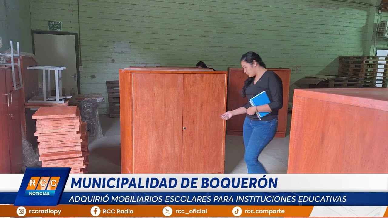Video: Municipalidad de Boquerón adquirió mobiliarios escolares para instituciones educativas del distrito