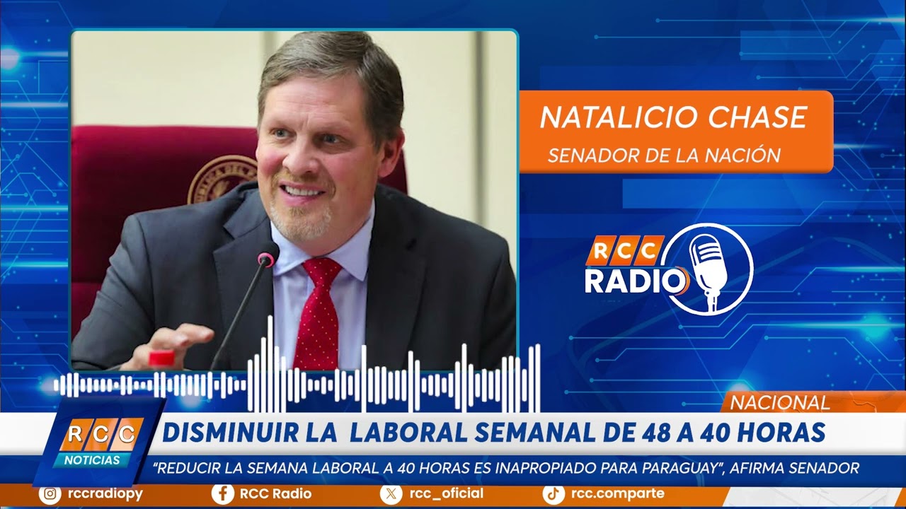 Video: “Reducir la semana laboral a 40 horas es inapropiado para Paraguay”, afirma senador