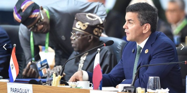 Presidente Santiago Peña hizo su presentación en el G20 Presidente Santiago Peña hizo su presentación en el G20