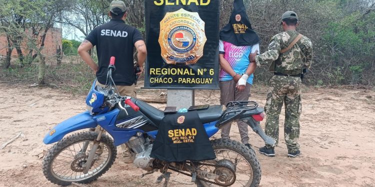 SENAD detiene a supuesto delivery de cocaína en Mariscal Estigarribia