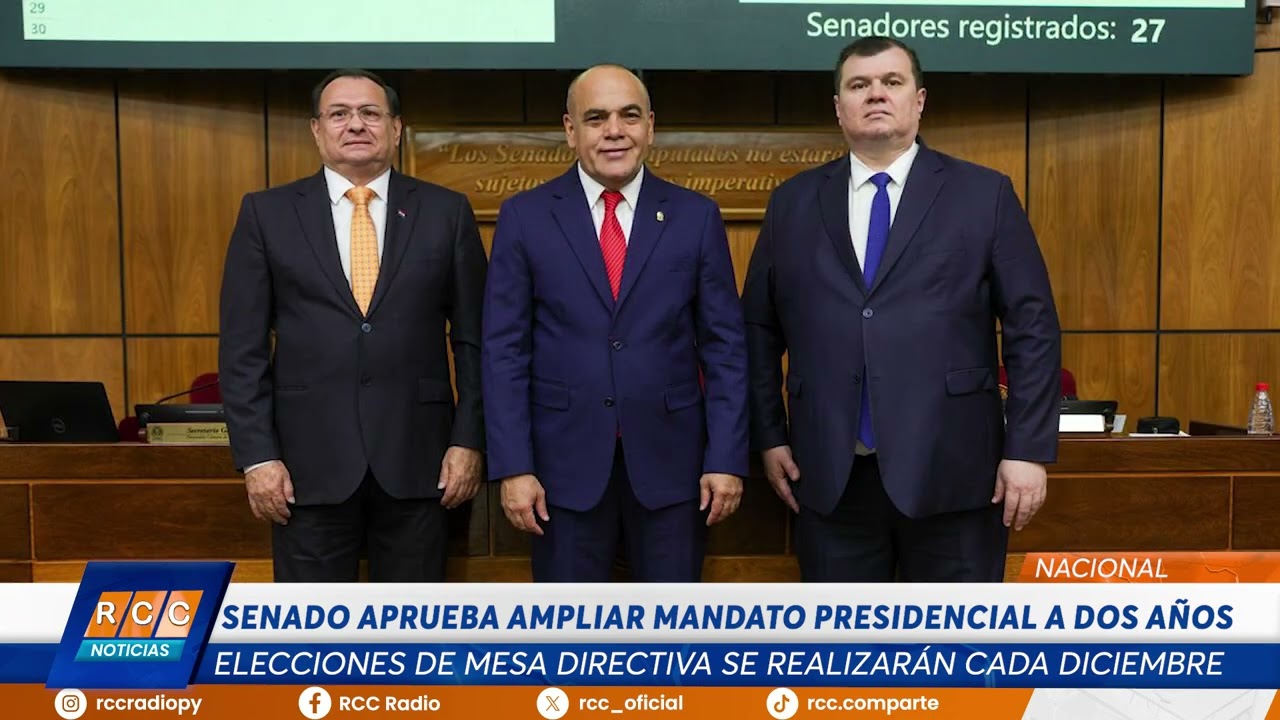 Video: Senado amplía mandato presidencial a dos años