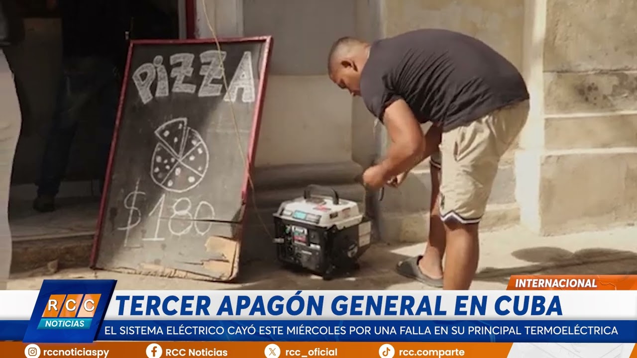 Video: Cuba sufre el tercer apagón general en menos de dos meses Video: Cuba sufre el tercer apagón general en menos de dos meses