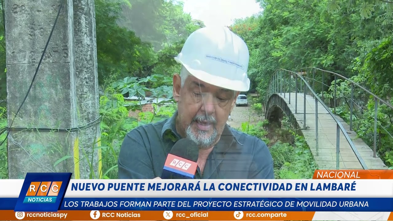 Video: MOPC lidera la construcción del puente sobre el arroyo Leandro Sosa en Lambaré