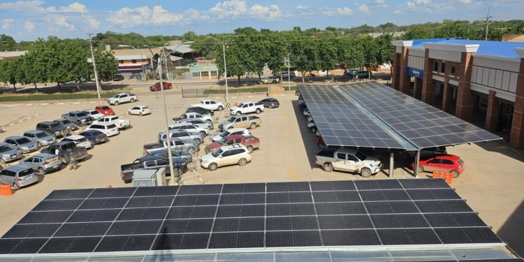 Estacionamiento solar de la Cooperativa Fernheim produce alrededor de 155.000 kWh anuales