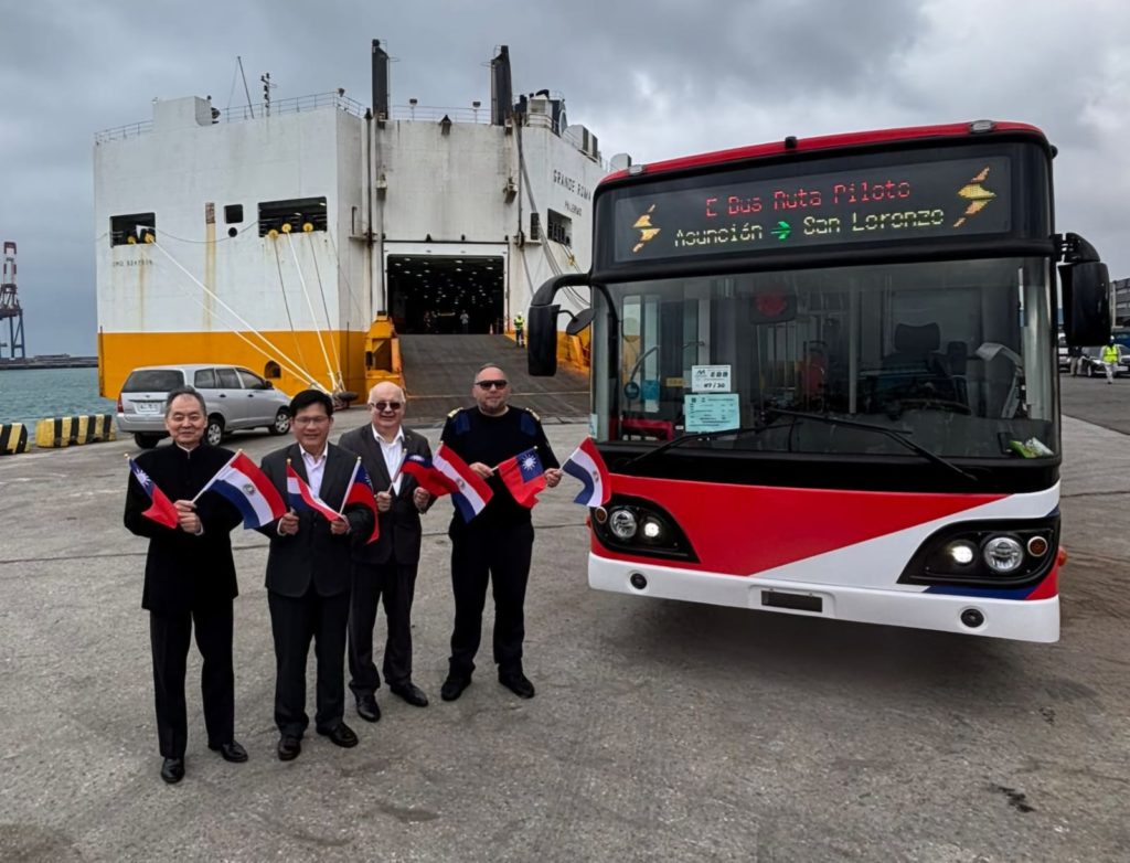 Ya están en tránsito, los primeros 30 buses eléctricos donados por Taiwán Ya están en tránsito, los primeros 30 buses eléctricos donados por Taiwán