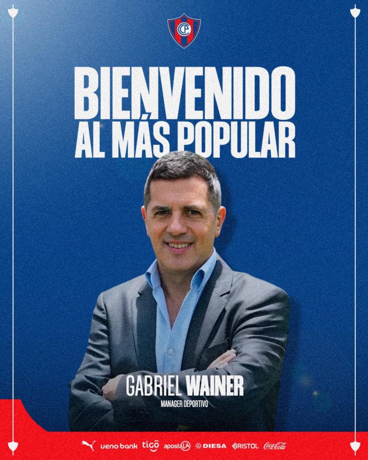 Gabriel Wainer asume como gerente deportivo de Cerro Porteño