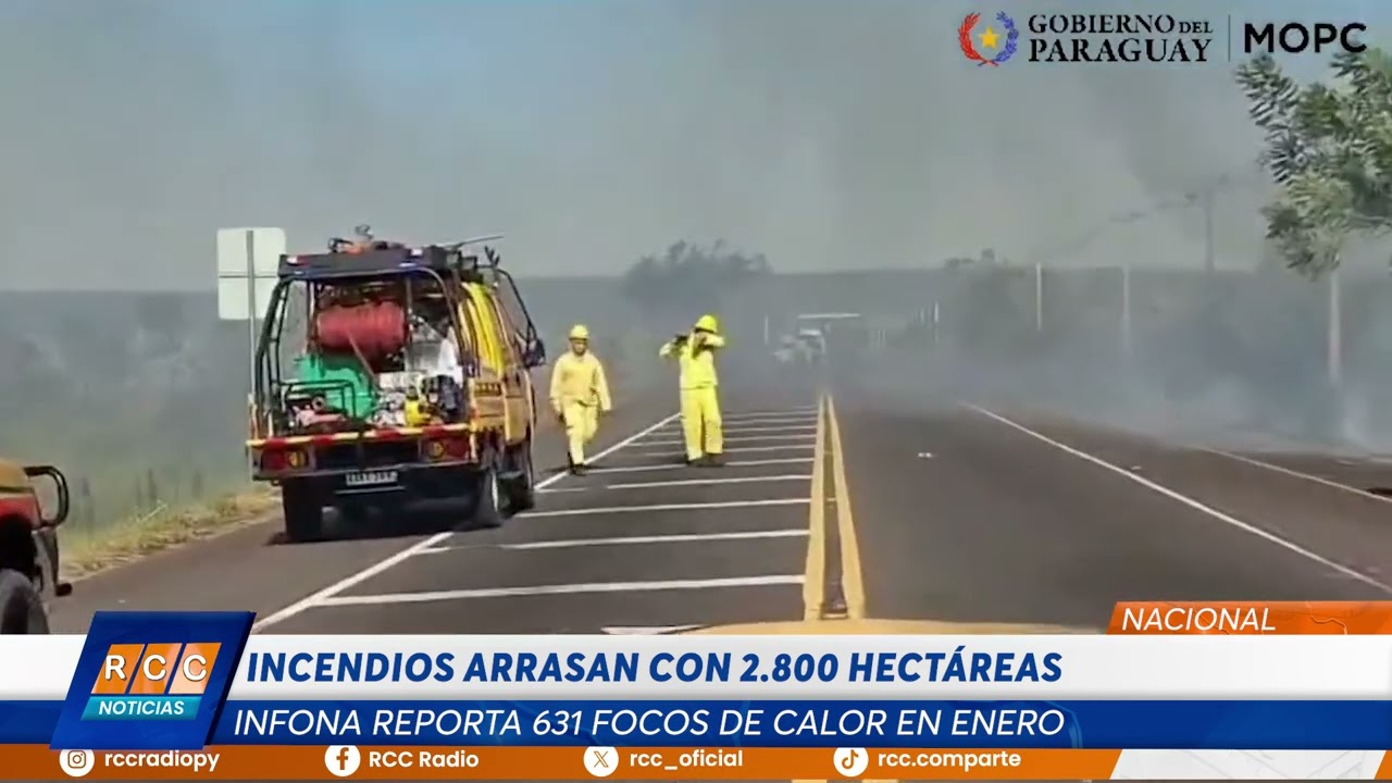 Video: Incendios forestales afectan más de 2.800 hectáreas en Paraguay en lo que va de enero