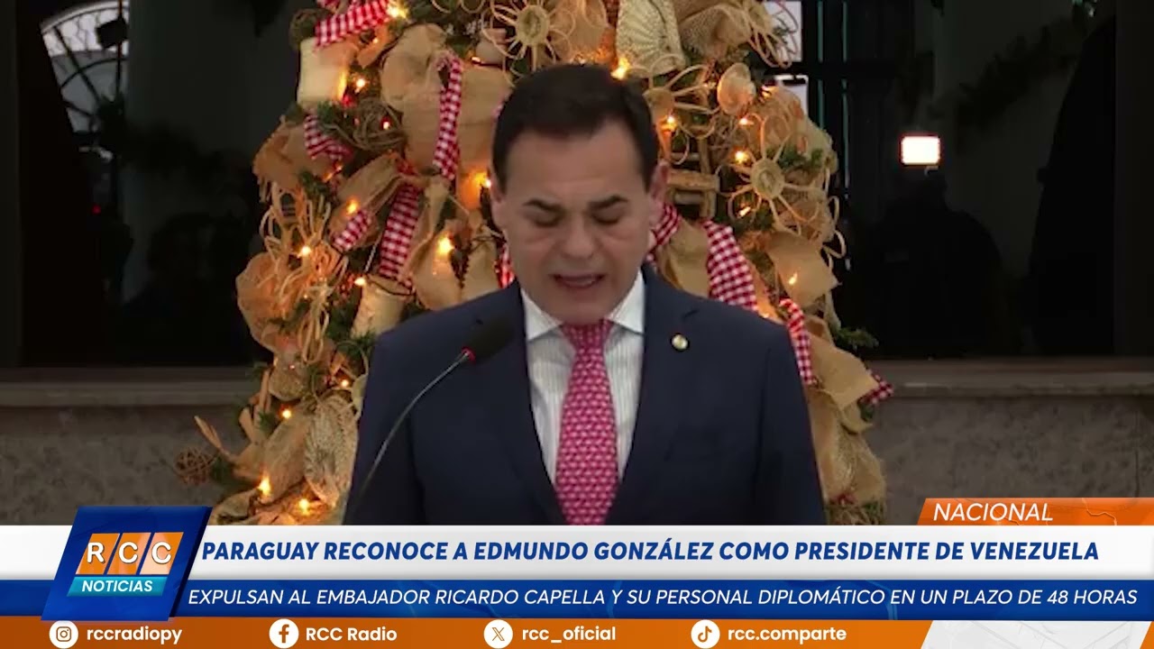 Video: Paraguay reconoce a Edmundo González como presidente electo de Venezuela