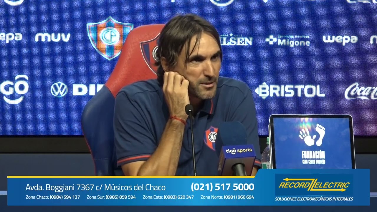 Video: Cerro Porteño (2) vs. (2) Libertad – Torneo Apertura 2025: Palabras del DT Diego Martínez