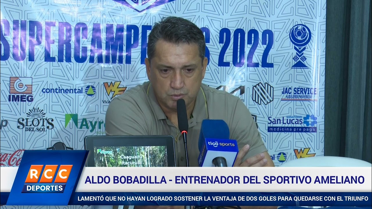 Video: Sportivo Ameliano (2) vs. (2) Olimpia – Torneo Apertura 2025: Palabras del DT Aldo Bobadilla