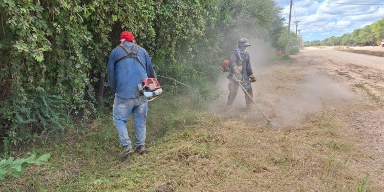 Municipalidad de Boquerón intensifica limpieza y mantenimiento de espacios públicos en zonas urbanas
