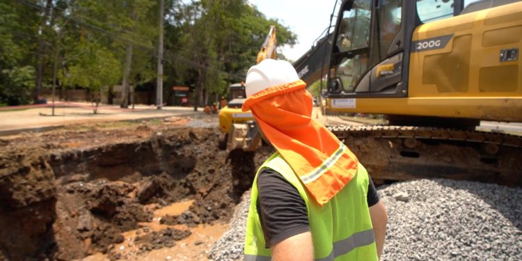 Obras en Mariscal López avanzan con rapidez y tránsito fluido