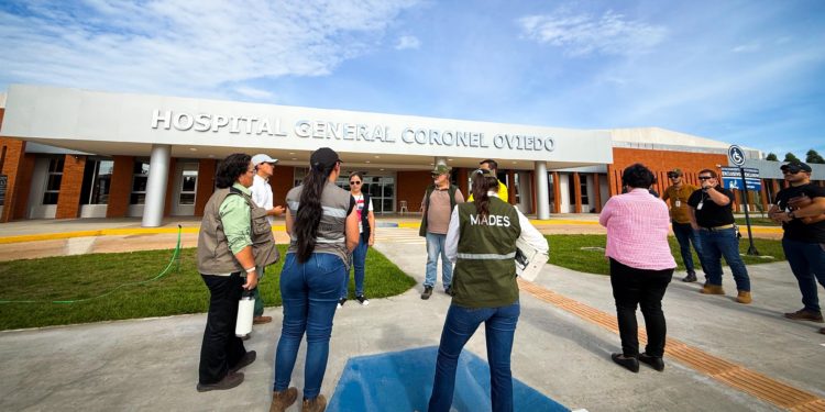 Control ambiental: MADES verifica planta de efluentes del Hospital General de Coronel Oviedo
