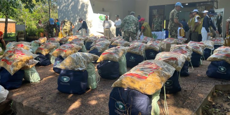 Potrero Irala se recupera tras el temporal: avanzan reparaciones y entregan alimentos