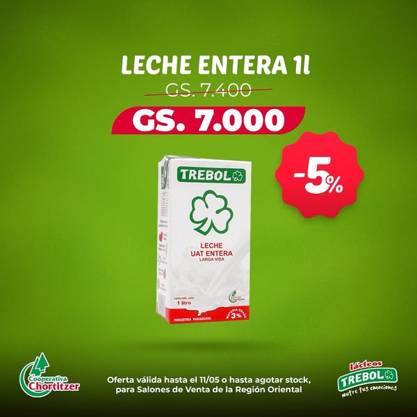 Chortitzer lanza dos semanas de súper ofertas en sus salones de venta de la región Oriental