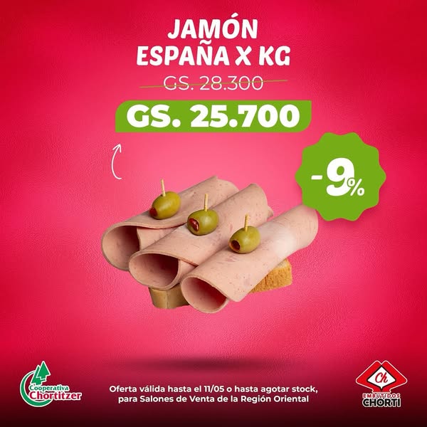 Chortitzer lanza dos semanas de súper ofertas en sus salones de venta de la región Oriental