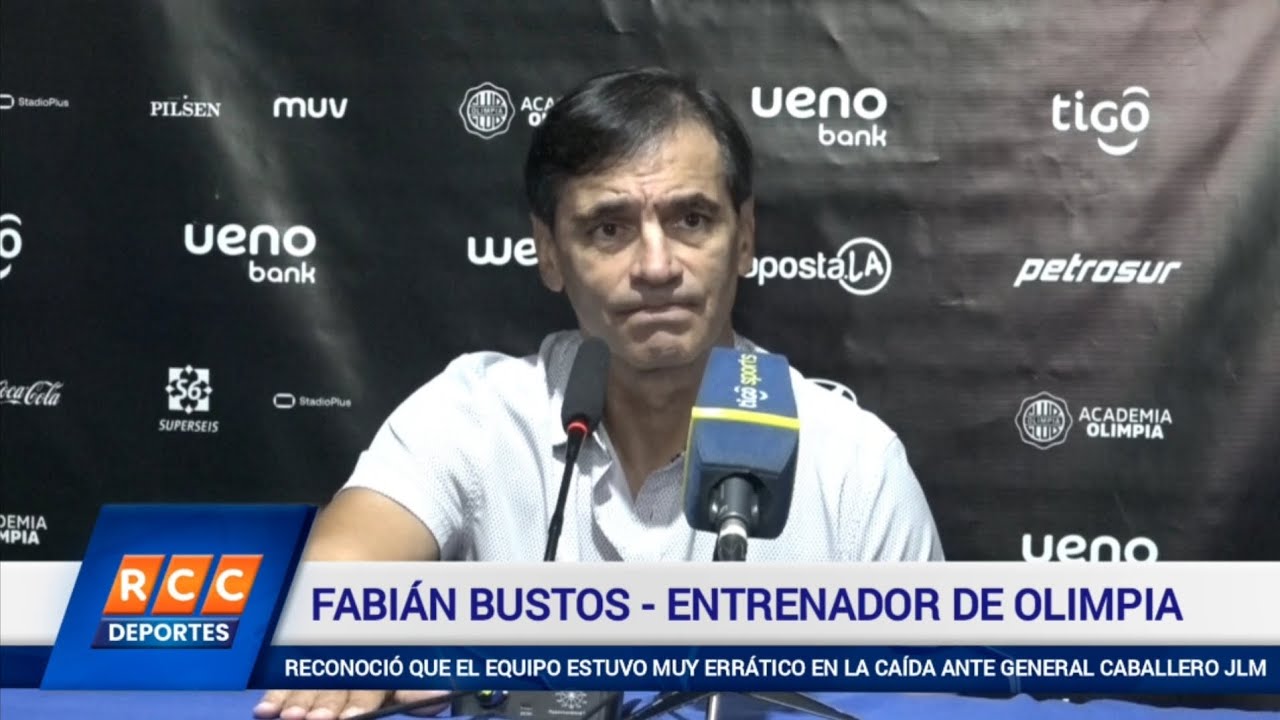 Video: Palabras del DT Fabián Bustos – Olimpia (0) vs. (3) General Caballero JLM