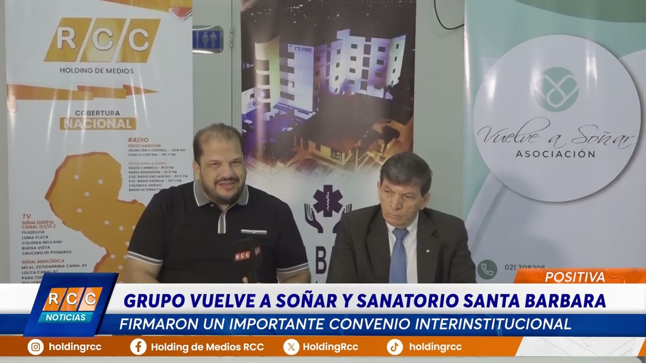 Video: Grupo Vuelve a Soñar y Sanatorio Santa Bárbara firman convenio para fortalecer el bien comun