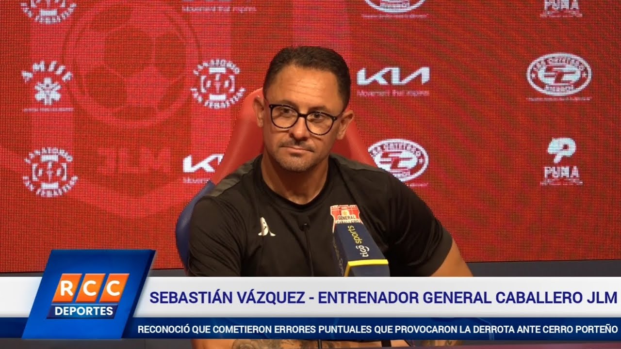 Video: Palabras del DT Sebastián Vázquez – Cerro Porteño (2) vs. (1) General Caballero JLM