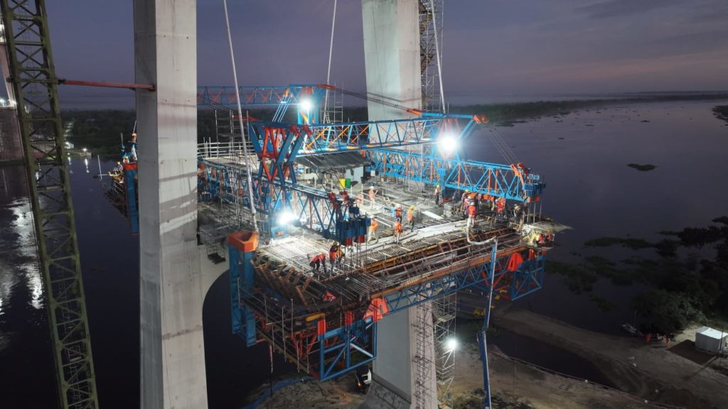 Ruta Bioceánica: Puente de la integración se acerca al 70% de avance, según el MOPC