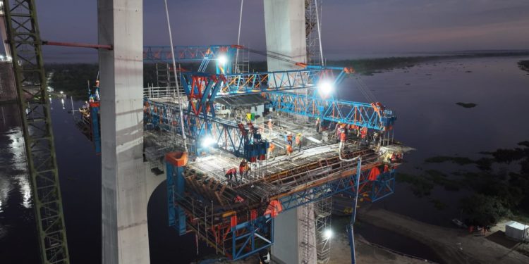 Ruta Bioceánica: Puente de la integración se acerca al 70% de avance, según el MOPC Ruta Bioceánica: Puente de la integración se acerca al 70% de avance, según el MOPC