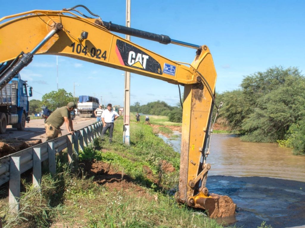 Lote 1 de la Bioceánica refuerza drenaje contra inundaciones en Mariscal Estigarribia