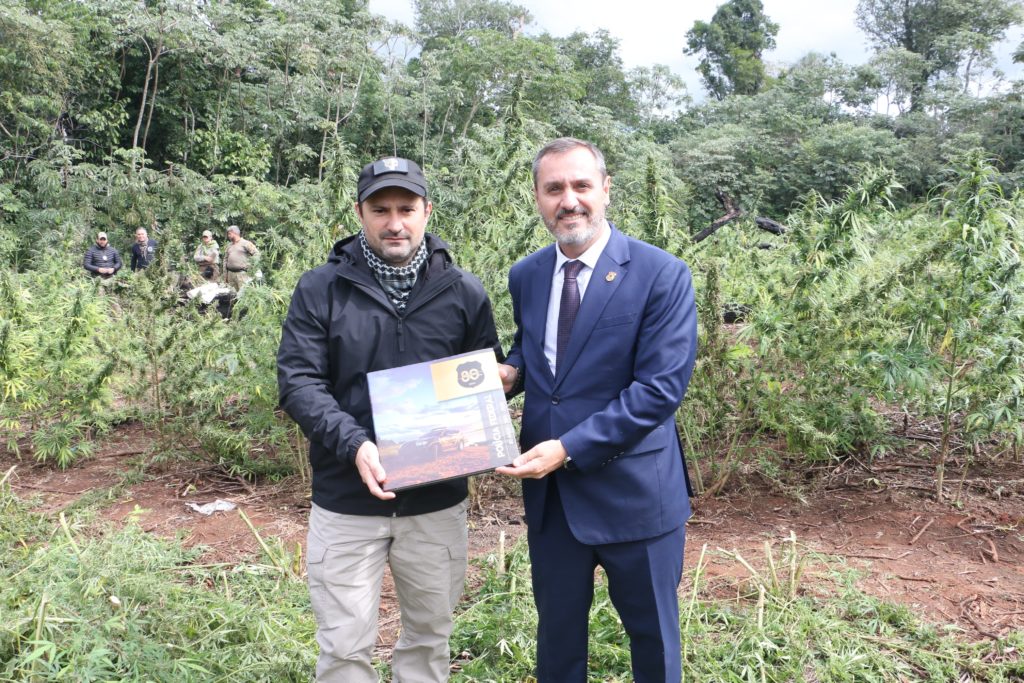 Paraguay y Brasil refuerzan cooperación antidrogas con histórico operativo en Morombí Paraguay y Brasil refuerzan cooperación antidrogas con histórico operativo en Morombí