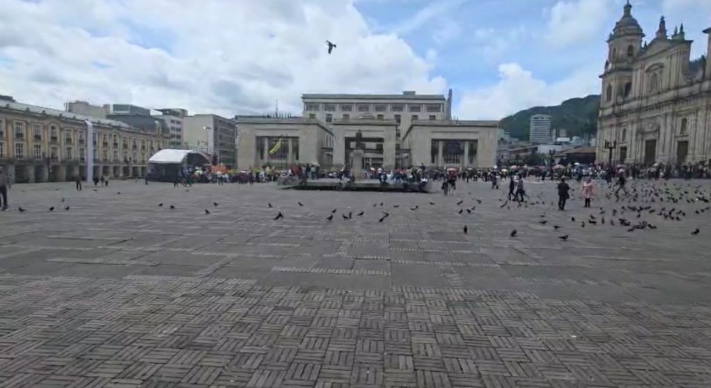 Movilización en Bogotá tuvo baja participación pese al llamado a respaldar la consulta popular