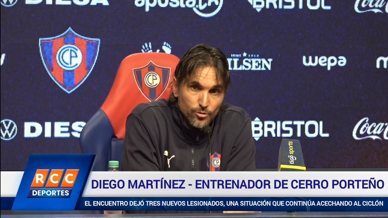 Video: Cerro Porteño (3) vs. (1) General Caballero JLM – Palabras del entrenador Diego Martínez