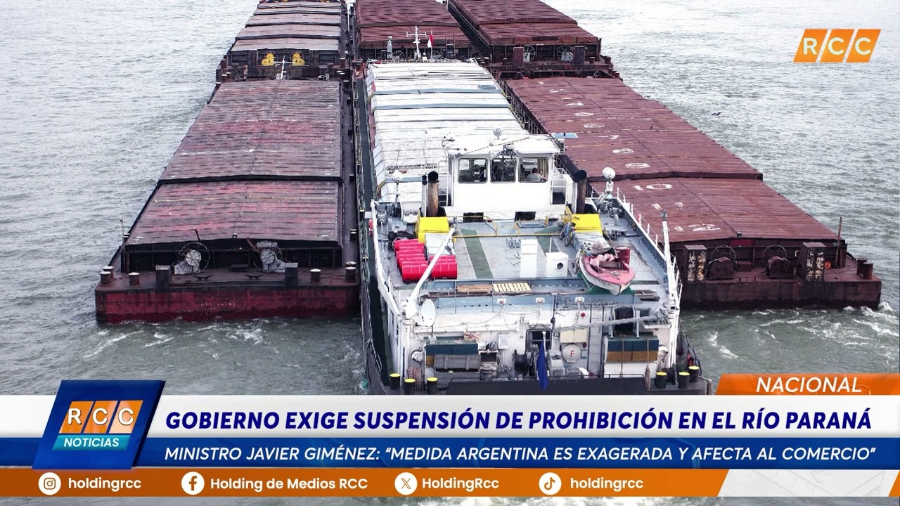 Video: Paraguay solicita a Argentina suspender medida que afecta logística fluvial