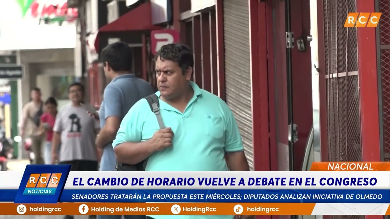 Video: Cambio de horario nuevamente es debate en el Congreso Nacional