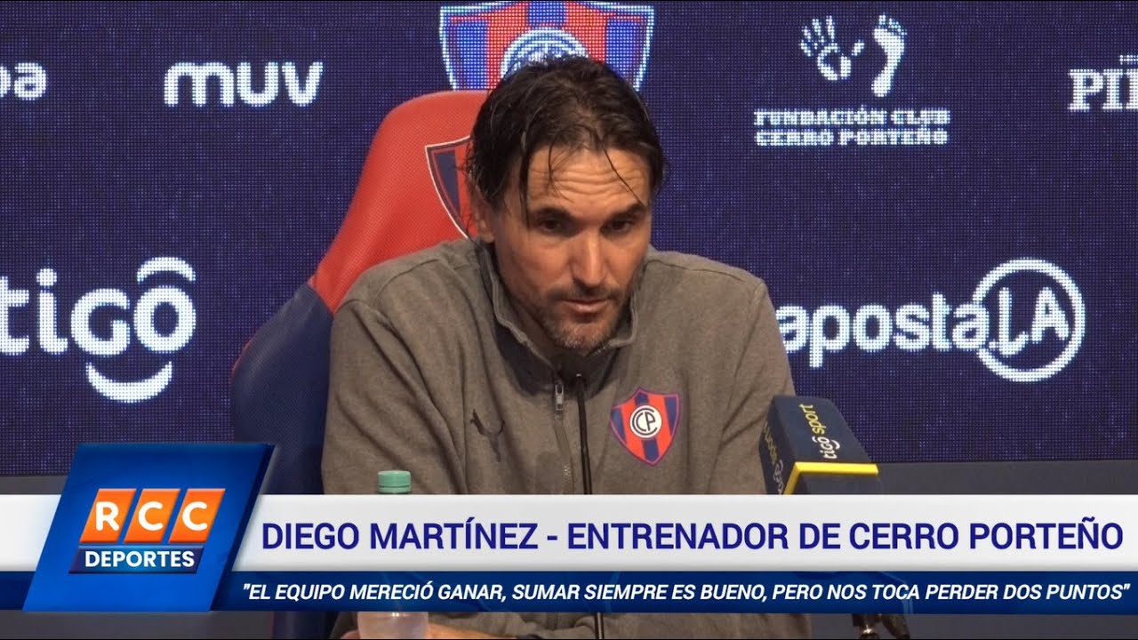 Video: Cerro Porteño (0) vs. (0) Sportivo Luqueño – Palabras del DT Diego Martínez