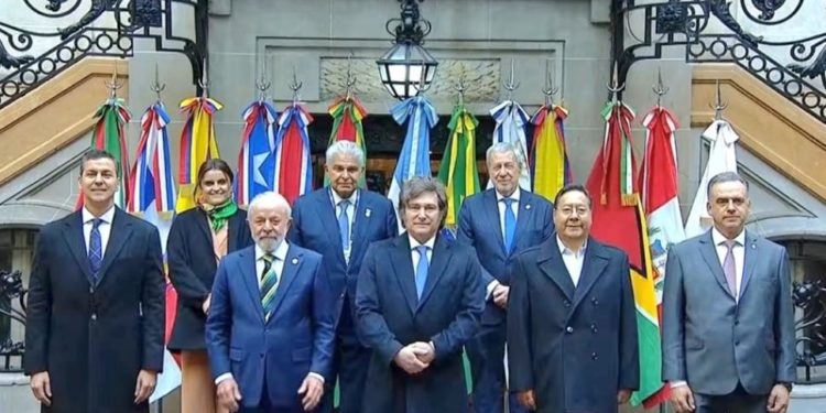 Presidentes del Mercosur emiten declaración a favor de mayor integración gasífera y eléctrica Presidentes del Mercosur emiten declaración a favor de mayor integración gasífera y eléctrica