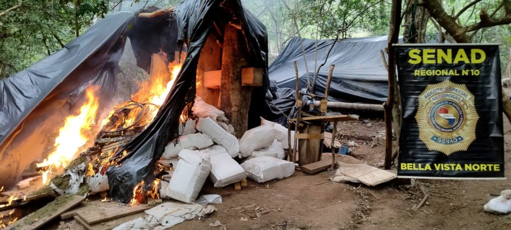 SENAD desmantela base narco y anula cerca de 17 toneladas de marihuana